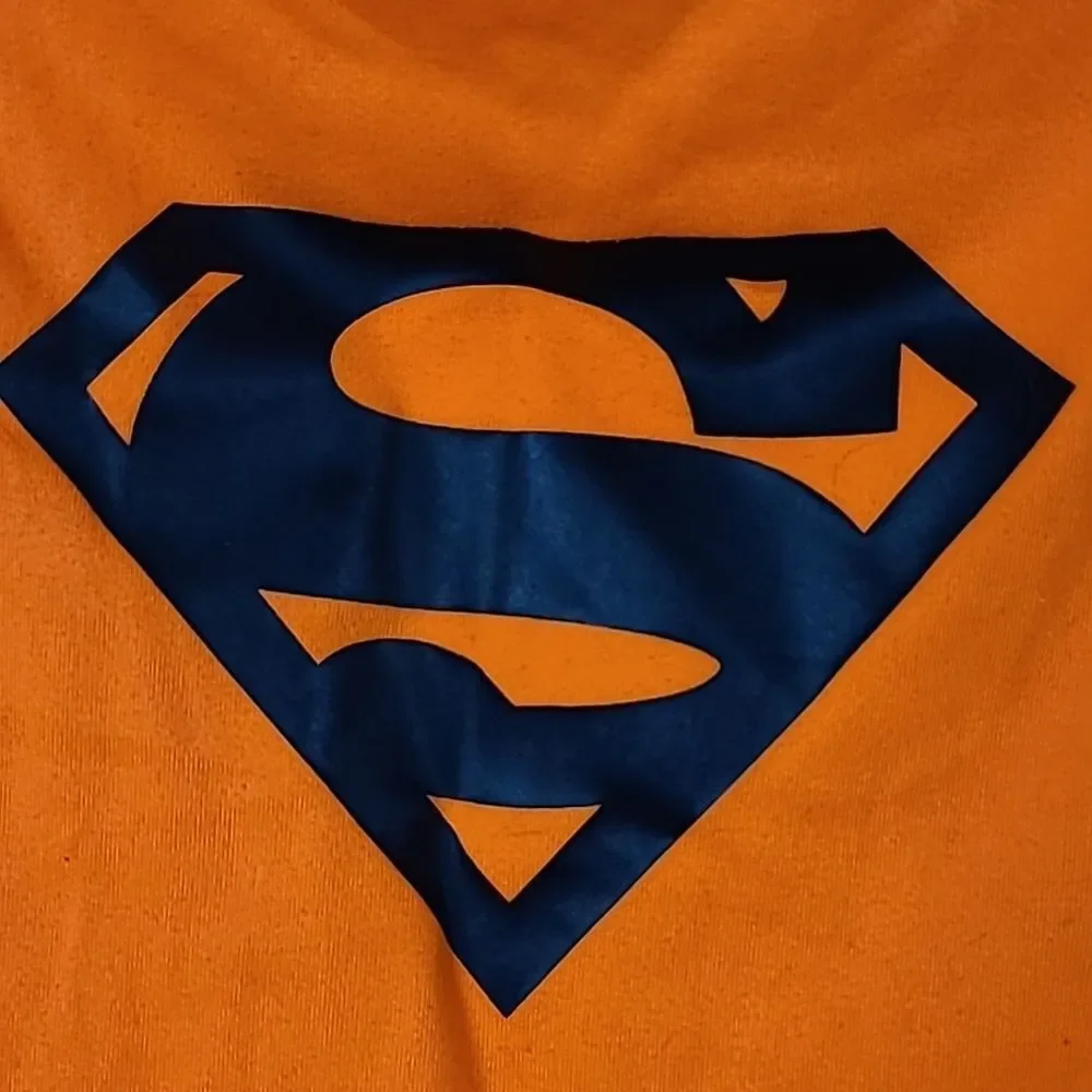 Under Armour Neon Orange Superman Athletic Jersey Short Sleeve Shirt Boys 2T